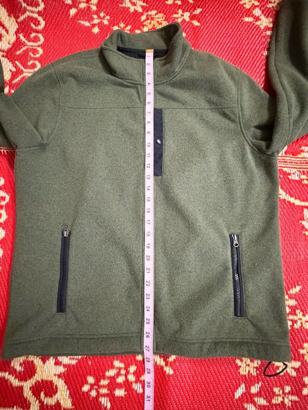 LL Bean Unisex Sz L Regular Olive Green  Zip up Jacket Casual Outerwear 293887